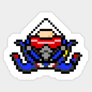 Pixel Pachimari - Soldier 76 Sticker